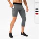 Men's tight single-leg fitness pants, pocket long and short leg basketball training leggings, quick-drying seven-point sports pants 21329 Men's tight single-leg fitness pants, pocket long and short leg basketball training leggings, quick-drying seven-point sports pants 21329