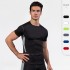 3rd Generation Men's PRO Tight-fitting Sports Fitness Running Elastic Sweat-wicking Quick-Drying Clothes Short-sleeved T-shirt 1033