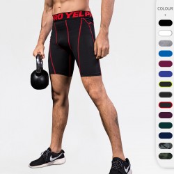 Men's Tight Fit Pro Fitness Running Training Sports Shorts Tight Breathable Quick-drying Stretch Shorts 1054
