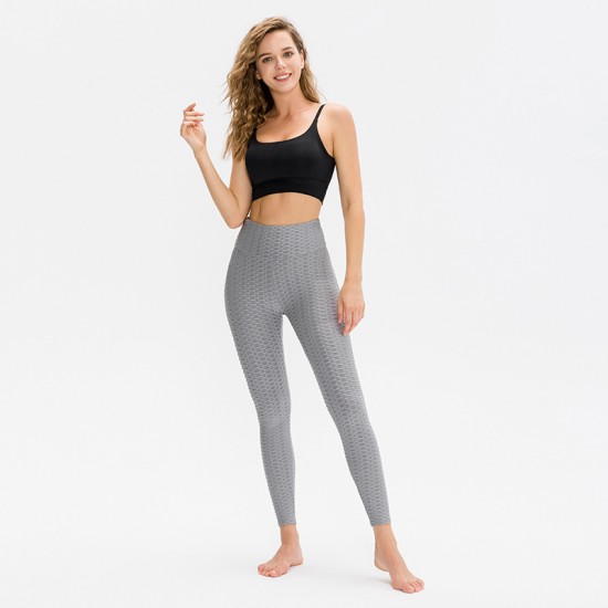 Women's sports yoga pleated pants, tie-dyed high-waisted, hip-lifting bubble pants, tight quick-drying, breathable fitness long pants 12346 Women's sports yoga pleated pants, tie-dyed high-waisted, hip-lifting bubble pants, tight quick-drying, breathable fitness long pants 12346