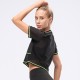 Women's loose sports short-sleeved training running fitness yoga wear with mesh breathable quick-drying top 10071