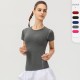 Women's PRO Tight-fitting training short-sleeved Sports Fitness Yoga Sweat-wicking Quick-Drying short-sleeved T-shirt 2003 Women's PRO Tight-fitting training short-sleeved Sports Fitness Yoga Sweat-wicking Quick-Drying short-sleeved T-shirt 2003