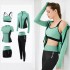 Spring, summer and autumn women's yoga wear, running and exercise, high-elasticity slimming and shaping clothing, fitness quick-drying 5-piece set y92001