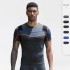 Men's PRO fitness short-sleeved reflective Running training Quick-drying Suit High-Elasticity Tight Suit Sports short-sleeved T-shirt 91209