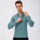 Men's Autumn And Winter Fitness Long Sleeve Quick-drying Running Training Suit Half Zipper Slim Pullover Sports Sweater 11516 Men's Autumn And Winter Fitness Long Sleeve Quick-drying Running Training Suit Half Zipper Slim Pullover Sports Sweater 11516