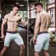 Men's Pro Sports Shorts Fitness Training Running Elastic Quick-drying Mesh Breathable Tight Shorts 1045