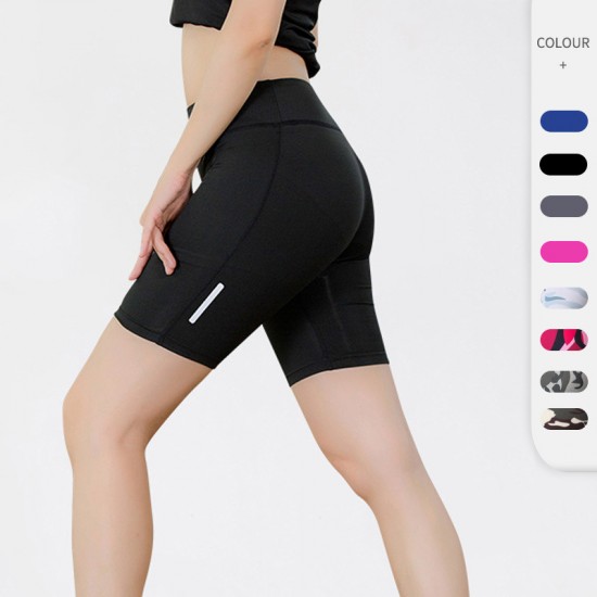 Cross-border Amazon women's fitness yoga shorts Night running sports running quick-drying tight five-inch pants 2045 Cross-border Amazon women's fitness yoga shorts Night running sports running quick-drying tight five-inch pants 2045