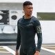Men's fitness wear, long-sleeved quick-drying outdoor running T-shirt, moisture-wicking, tight height and elastic training suit 91502 Men's fitness wear, long-sleeved quick-drying outdoor running T-shirt, moisture-wicking, tight height and elastic training suit 91502