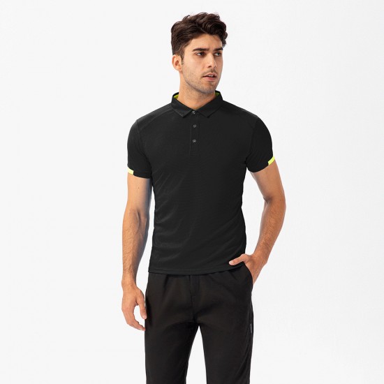 Summer men's POLO shirt, short-sleeved, loose, breathable, casual, quick-drying fitness running training T-shirt D15012 Summer men's POLO shirt, short-sleeved, loose, breathable, casual, quick-drying fitness running training T-shirt D15012