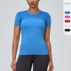 Women's PRO Sports, Running, Fitness, Yoga Tight T-shirt, sweat-wicking, quick-drying, mesh patchwork elastic short sleeve 2023 Women's PRO Sports, Running, Fitness, Yoga Tight T-shirt, sweat-wicking, quick-drying, mesh patchwork elastic short sleeve 2023