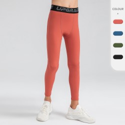 Children's quick-drying sports and fitness trousers, boys' breathable high-elasticity tight basketball, football and running training trousers 33318