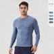 Men's autumn fitness long-sleeved quick-drying and breathable running sports T-shirt, outdoor high-elasticity tight sports top 41524 Men's autumn fitness long-sleeved quick-drying and breathable running sports T-shirt, outdoor high-elasticity tight sports top 41524