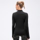 Women's Autumn And Winter Yoga Long Sleeve Fitness Clothing Slim Running T-shirt Jacket Quick-drying Sports Sweater 12521 Women's Autumn And Winter Yoga Long Sleeve Fitness Clothing Slim Running T-shirt Jacket Quick-drying Sports Sweater 12521