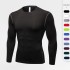 Men's Tight Training PRO Sports Fitness Running Long-sleeved Sweat-wicking Quick-Drying Clothes Long-sleeved Shirts T-shirt 1019