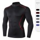 Men's Autumn and winter Stand-up collar fitness wear PRO Sports running training Long-sleeved high-elasticity quick-drying tight suit 91505 Men's Autumn and winter Stand-up collar fitness wear PRO Sports running training Long-sleeved high-elasticity quick-drying tight suit 91505