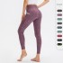 Ladies' printed yoga long pants with pockets, high-waisted, height-lifting, tight sports pants, high-elasticity, quick-drying fitness pants 02336