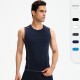 Men's sports vest, round-neck tight-fitting training running fitness suit, elastic sweat-wicking quick-drying top, waistcoat 01108 Men's sports vest, round-neck tight-fitting training running fitness suit, elastic sweat-wicking quick-drying top, waistcoat 01108