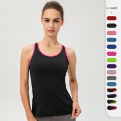 Cross-border Amazon Women's Sports Vest Pro Tight Training Yoga Running Fitness Quick Drying Clothes 2002