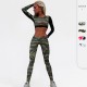 Women's fitness yoga pants, sports running training, cross-border tight quick-drying camouflage pants 5012+5015 Women's fitness yoga pants, sports running training, cross-border tight quick-drying camouflage pants 5012+5015
