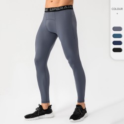 Nylon men's quick-drying fitness yoga pants, sports high-elasticity tight pants, running basketball training leggings 21335