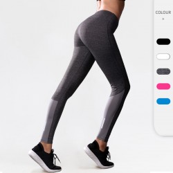 Women's fitness yoga long pants, reflective strips, night running sports training pants, high-elasticity quick-drying tight long pants 2089