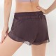 Two pairs of sports shorts for women, anti-glare loose mesh, running and fitness pants, quick-drying yoga pants MDK3011