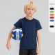 Children's round-neck pure cotton loose short-sleeved sweat-absorbing and breathable running sports top for boys and girls, fitness short-sleeved D15015 Children's round-neck pure cotton loose short-sleeved sweat-absorbing and breathable running sports top for boys and girls, fitness short-sleeved D15015