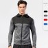 Men's autumn and winter sports jacket, fitness running training, zipper casual hoodie, wind-resistant dry jacket 9003