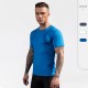 Men's Fitness printed short-sleeved sports training breathable quick-drying PRO High-elasticity tight short-sleeved T-shirt 91205