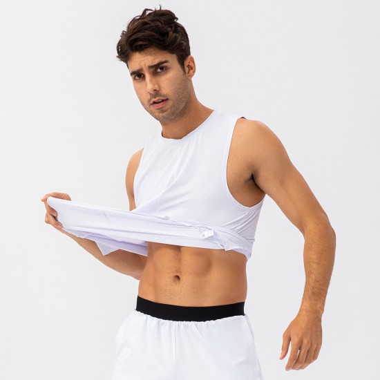 Men's Summer Fitness Loose Vest Quick-drying Breathable Basketball Running T-shirt Moisture Wicking Wide Shoulder Sports Vest 21113 Men's Summer Fitness Loose Vest Quick-drying Breathable Basketball Running T-shirt Moisture Wicking Wide Shoulder Sports Vest 21113