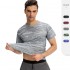 Men's sports loose T-shirt, outdoor training gym running camouflage quick-drying breathable short-sleeved top 01214