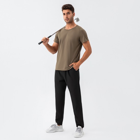 Men's straight, loose running and fitness pants, nylon quick-drying and breathable sports training pants D15014 Men's straight, loose running and fitness pants, nylon quick-drying and breathable sports training pants D15014