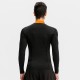 Men's fitness long-sleeved high-elasticity tight quick-drying clothes, running training wear, high-neck color-blocked sports top 01506