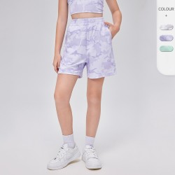 Children's summer loose sports shorts, breathable camouflage printed shorts, children's outdoor running casual shorts 53416