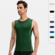 PRO Men's Fitness vest, high-elasticity Tight Training suit, Moisture-wicking, Quick-drying sports Top 01109 PRO Men's Fitness vest, high-elasticity Tight Training suit, Moisture-wicking, Quick-drying sports Top 01109