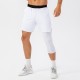 Men's tight single-leg fitness pants, pocket long and short leg basketball training leggings, quick-drying seven-point sports pants 21329 Men's tight single-leg fitness pants, pocket long and short leg basketball training leggings, quick-drying seven-point sports pants 21329