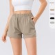 European and American loose sports shorts for women, high-waisted, quick-drying, form-fitting and hip-lifting fitness running shorts 42455 European and American loose sports shorts for women, high-waisted, quick-drying, form-fitting and hip-lifting fitness running shorts 42455