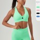 European and American yoga bra, detachable breast pad, quick-drying sports vest, buckle, shock-absorbing running and fitness underwear 52759