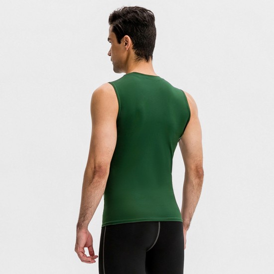 PRO Men's Fitness vest, high-elasticity Tight Training suit, Moisture-wicking, Quick-drying sports Top 01109 PRO Men's Fitness vest, high-elasticity Tight Training suit, Moisture-wicking, Quick-drying sports Top 01109