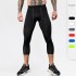 Men's tight PRO capri pants, sports and fitness running shorts, cross-border Amazon quick-drying Capri pants, 1050