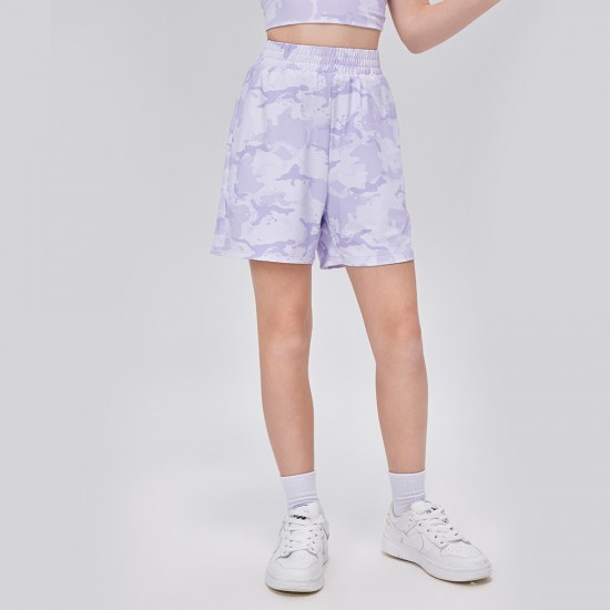 Children's summer loose sports shorts, breathable camouflage printed shorts, children's outdoor running casual shorts 53416 Children's summer loose sports shorts, breathable camouflage printed shorts, children's outdoor running casual shorts 53416
