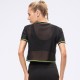 Women's loose sports short-sleeved training running fitness yoga wear with mesh breathable quick-drying top 10071