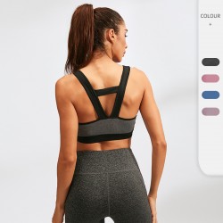 Women's sports bras, shockproof yoga vests, breathable quick-drying fitness running sports underwear 92711
